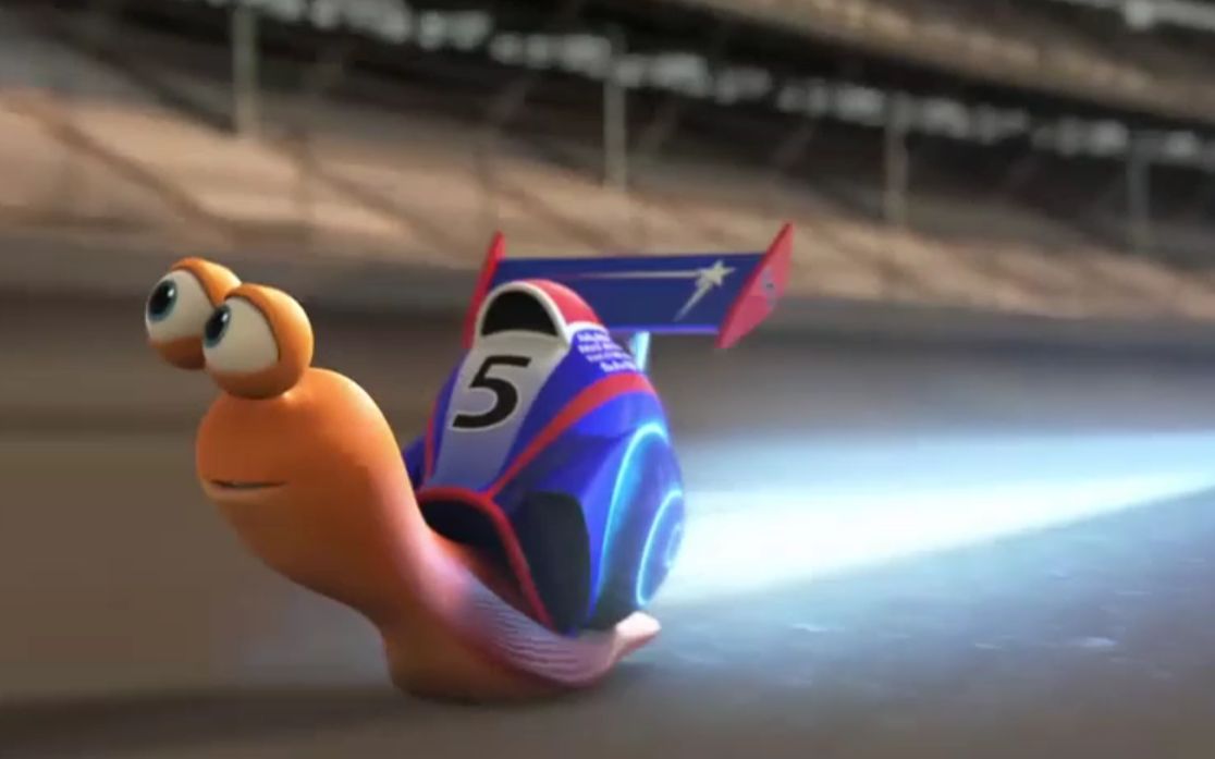 蜗牛拥有了超快速度，时速高达400码，轻松打败赛车冠军